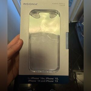 Clear Hard-Shell Case for iPhone 15